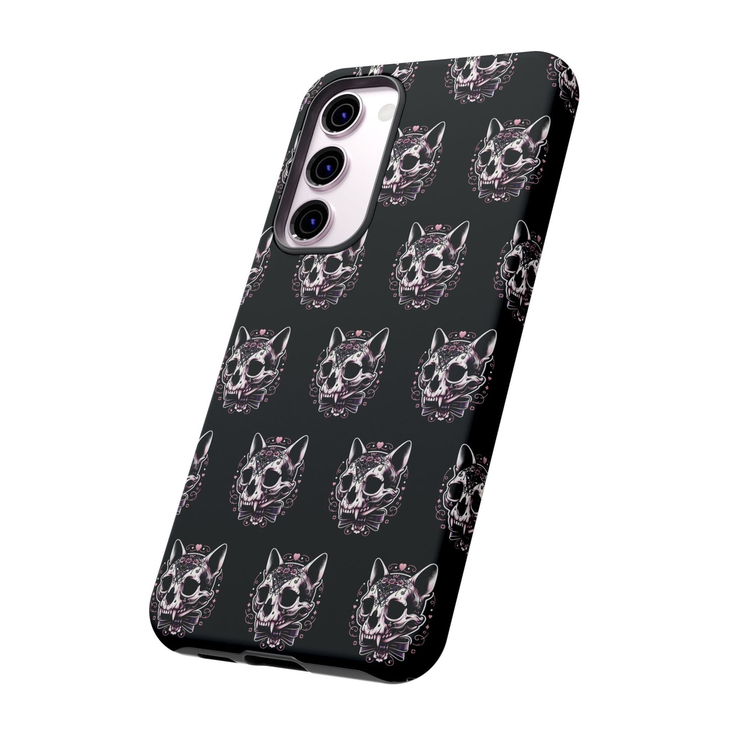 Cat Skull Dark Coquette Phone Case