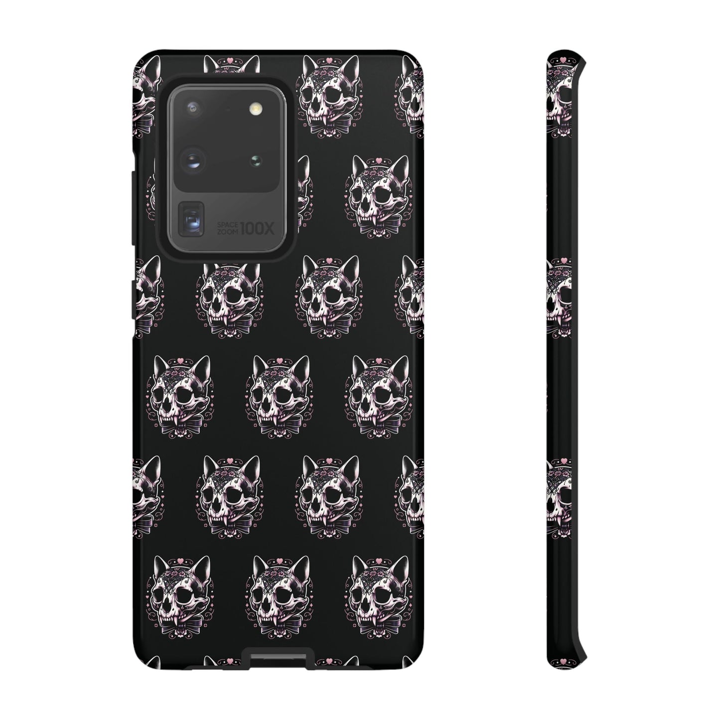 Cat Skull Dark Coquette Phone Case