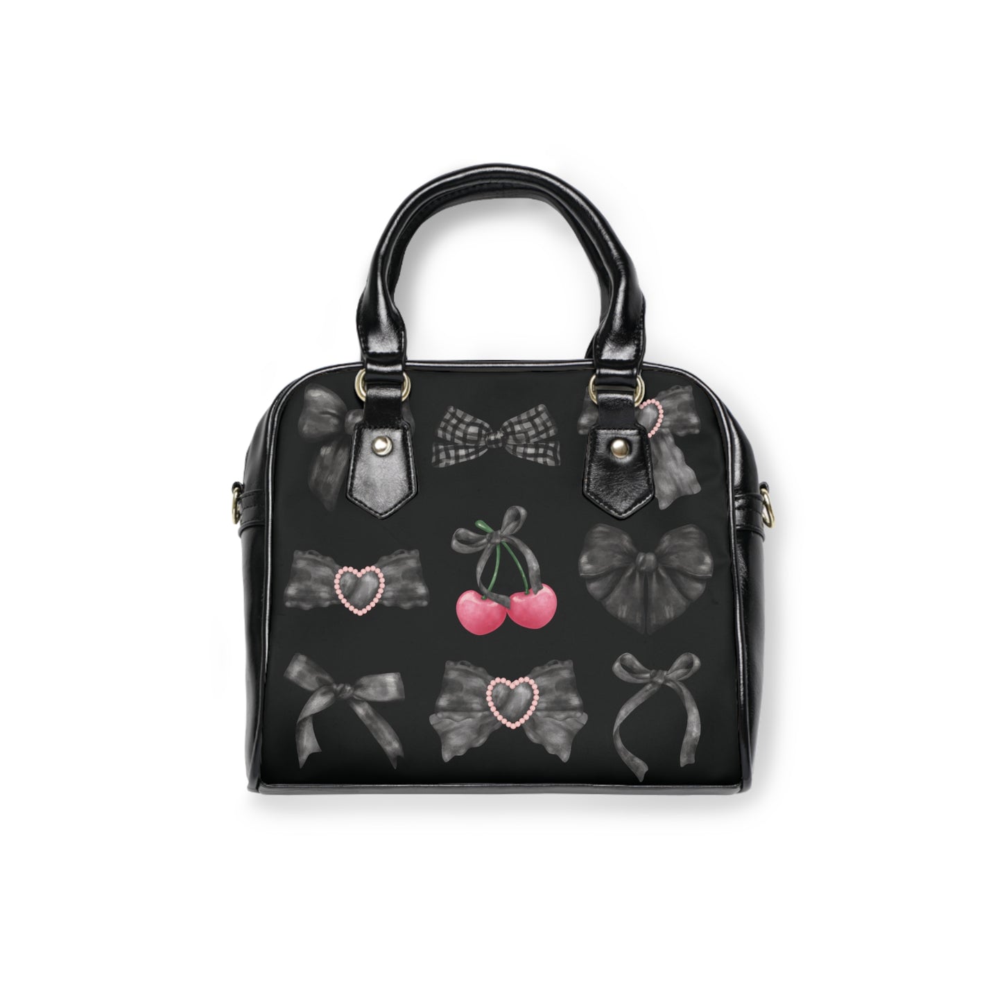 Black Ribbon Dark Coquette Handbag