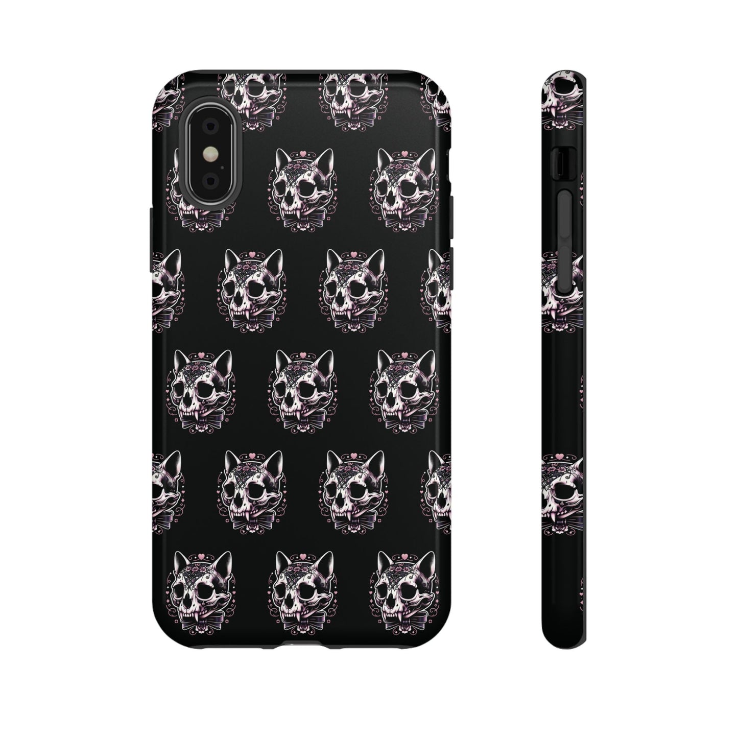Cat Skull Dark Coquette Phone Case