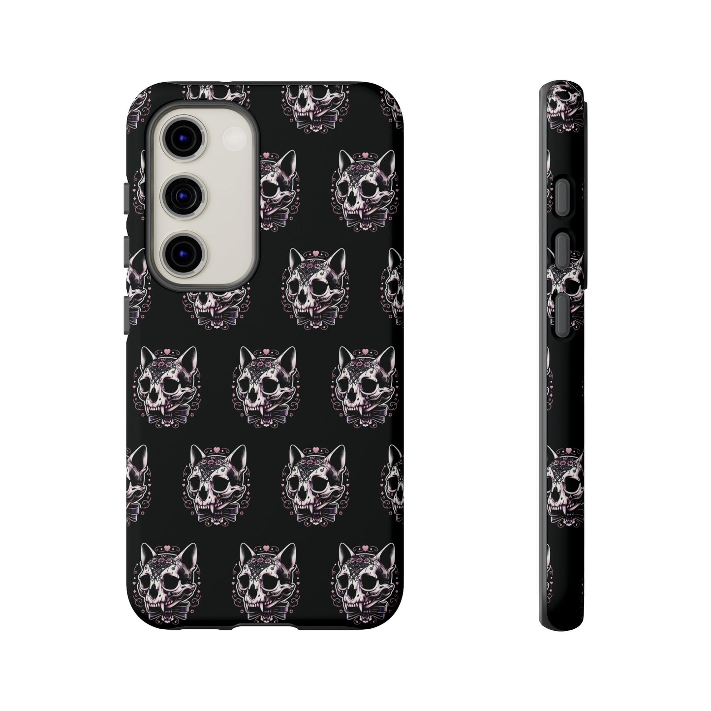 Cat Skull Dark Coquette Phone Case