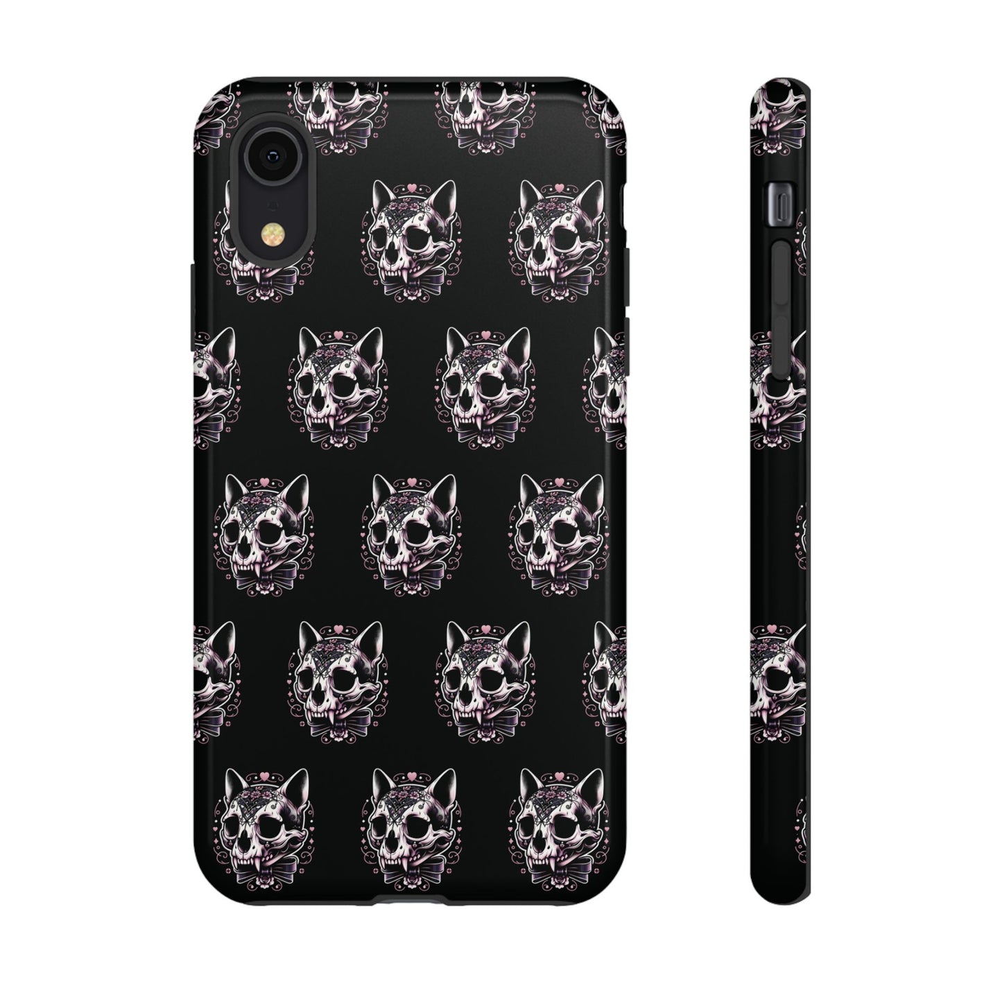 Cat Skull Dark Coquette Phone Case