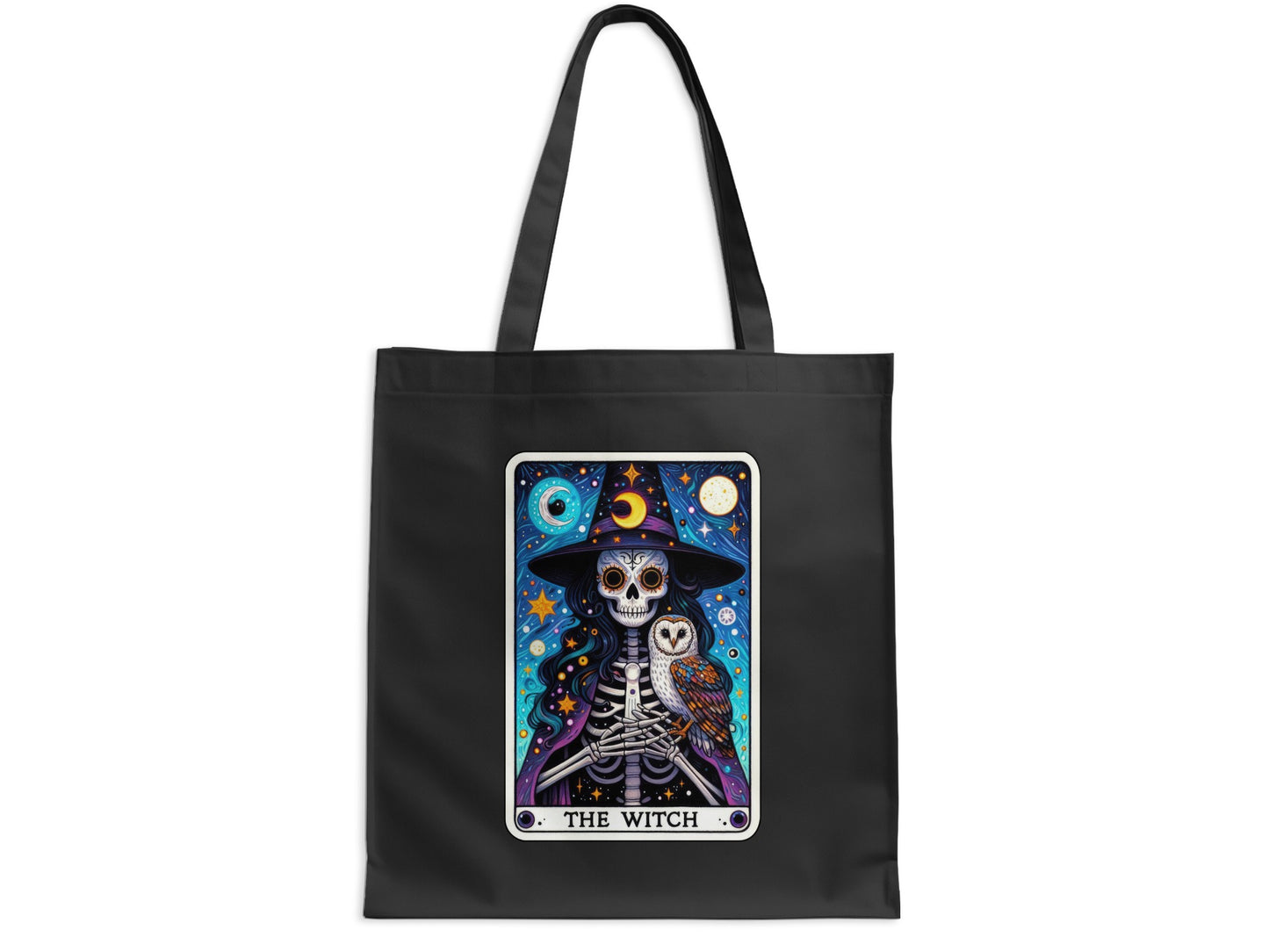 The Witch Skeleton Owl Art Tote Bag Unique Design product
