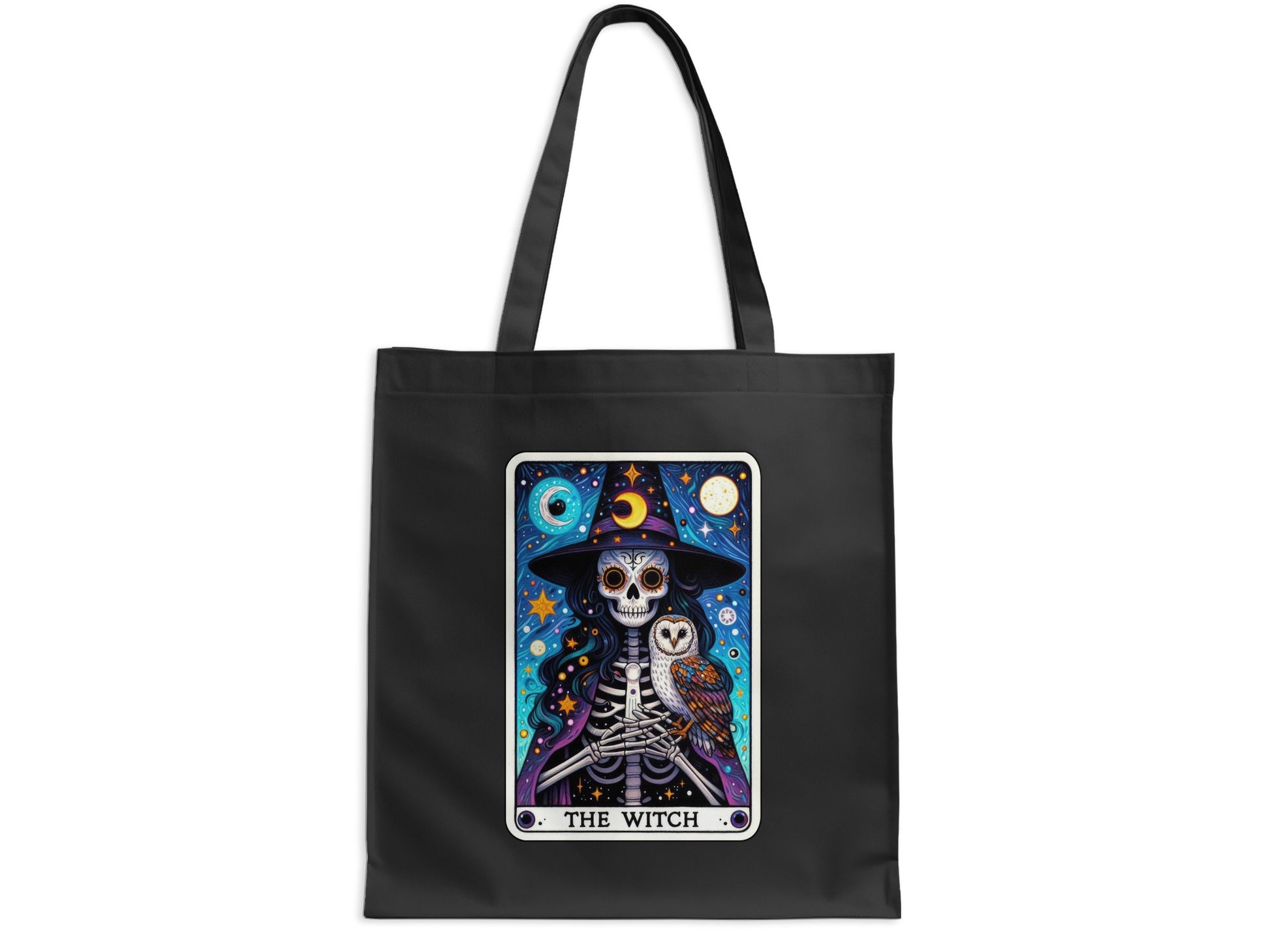 The Witch Skeleton Owl Art Tote Bag Unique Design product