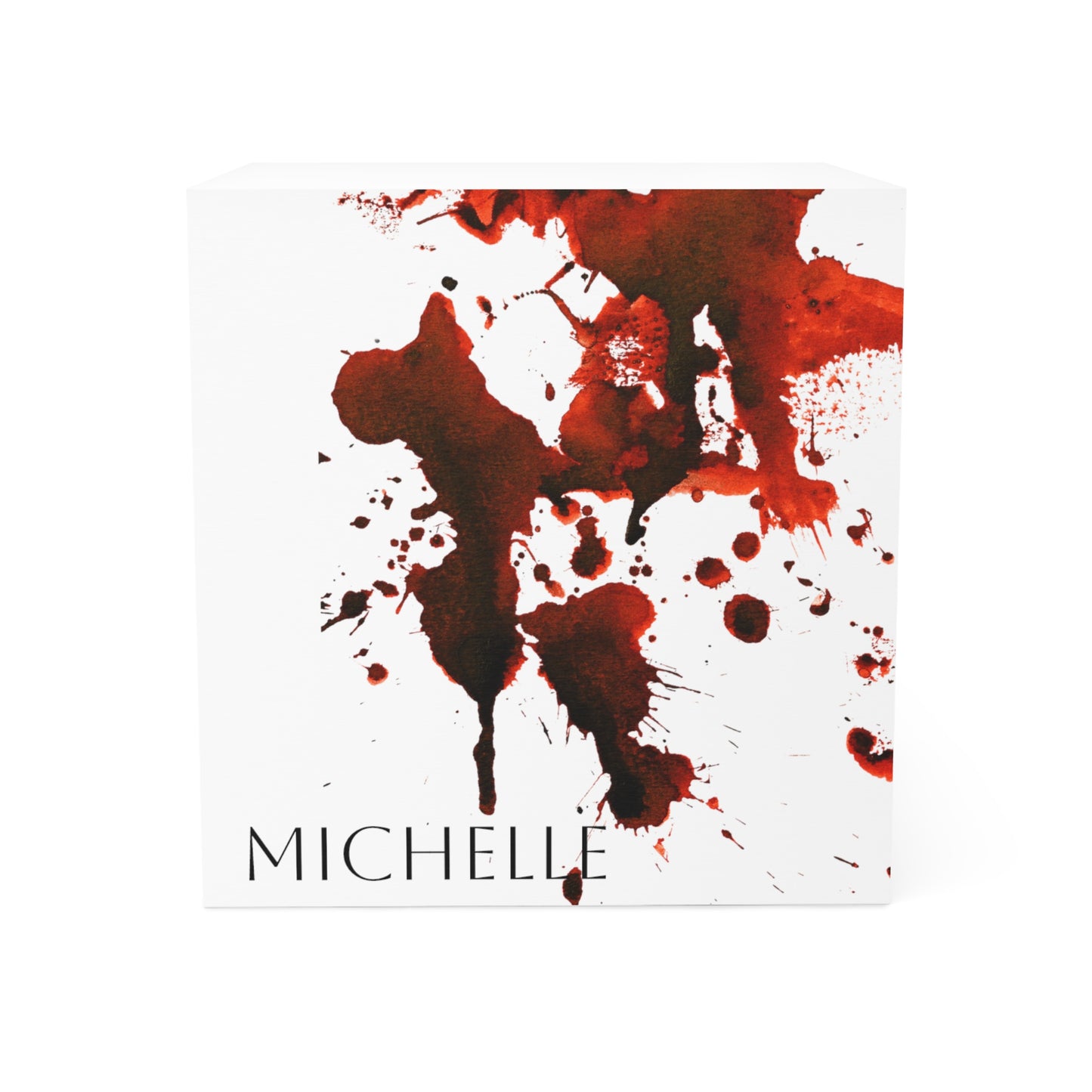 Blood Splatter Note Cube
