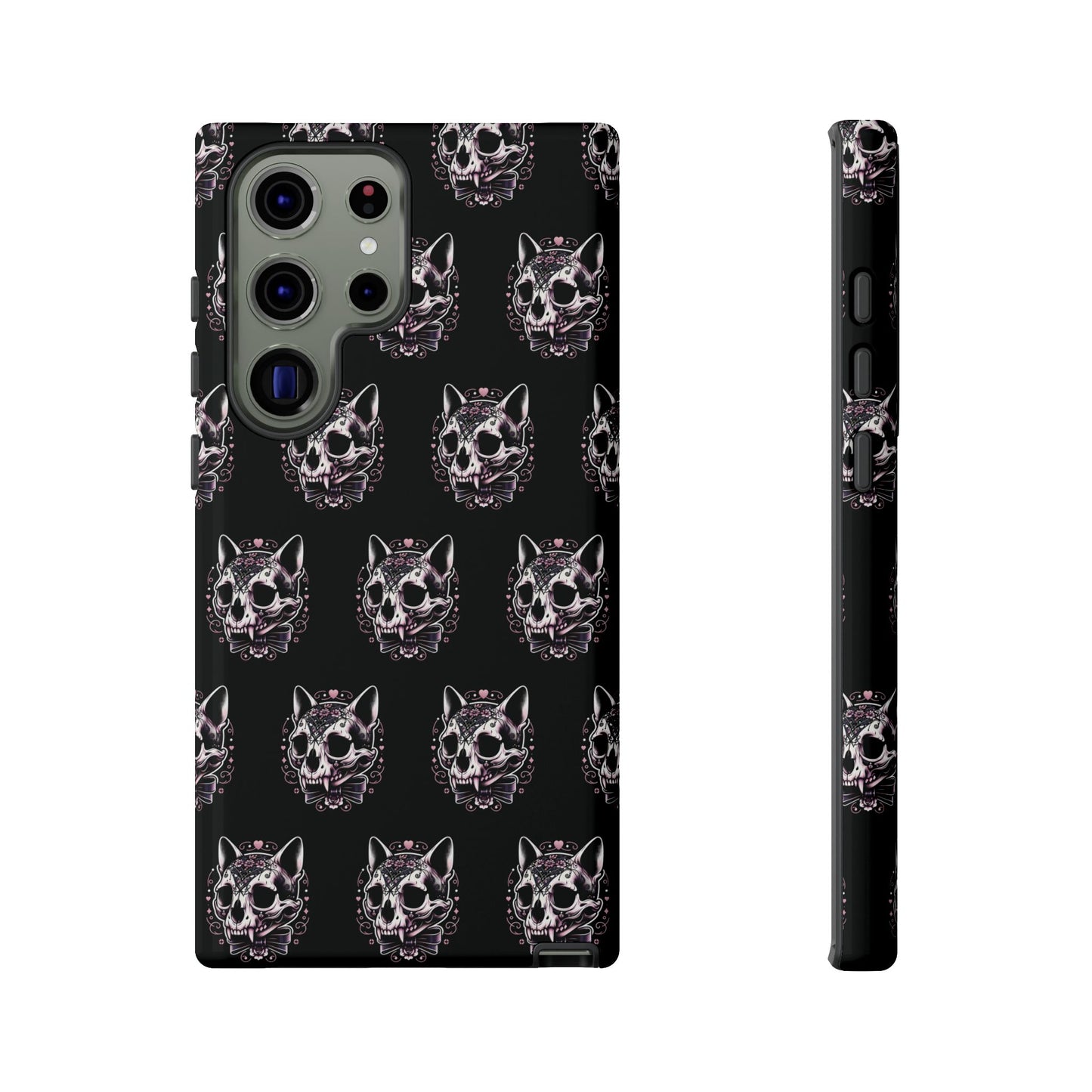 Cat Skull Dark Coquette Phone Case