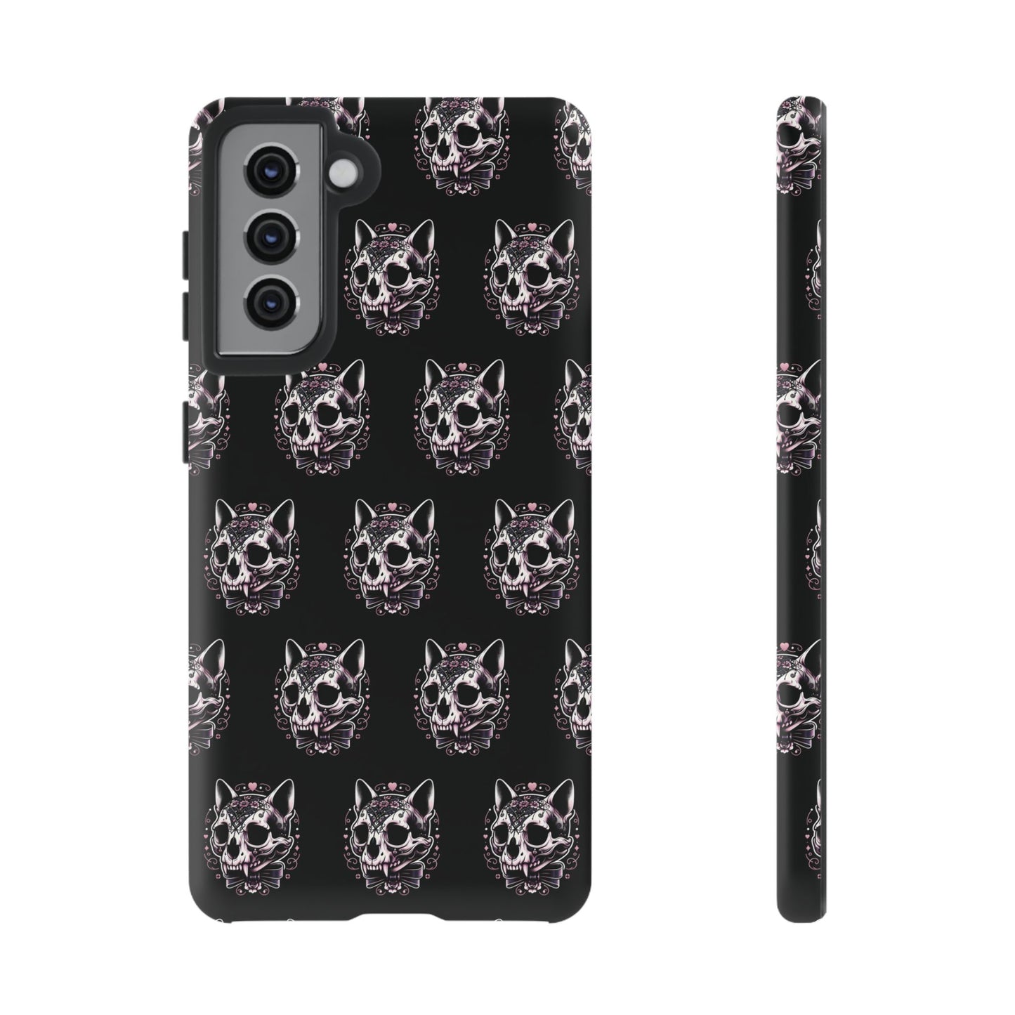Cat Skull Dark Coquette Phone Case