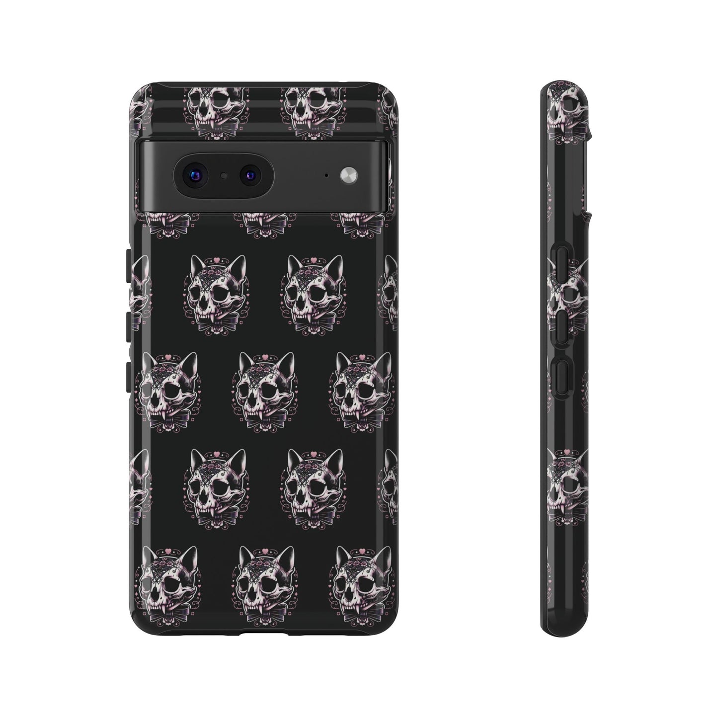 Cat Skull Dark Coquette Phone Case