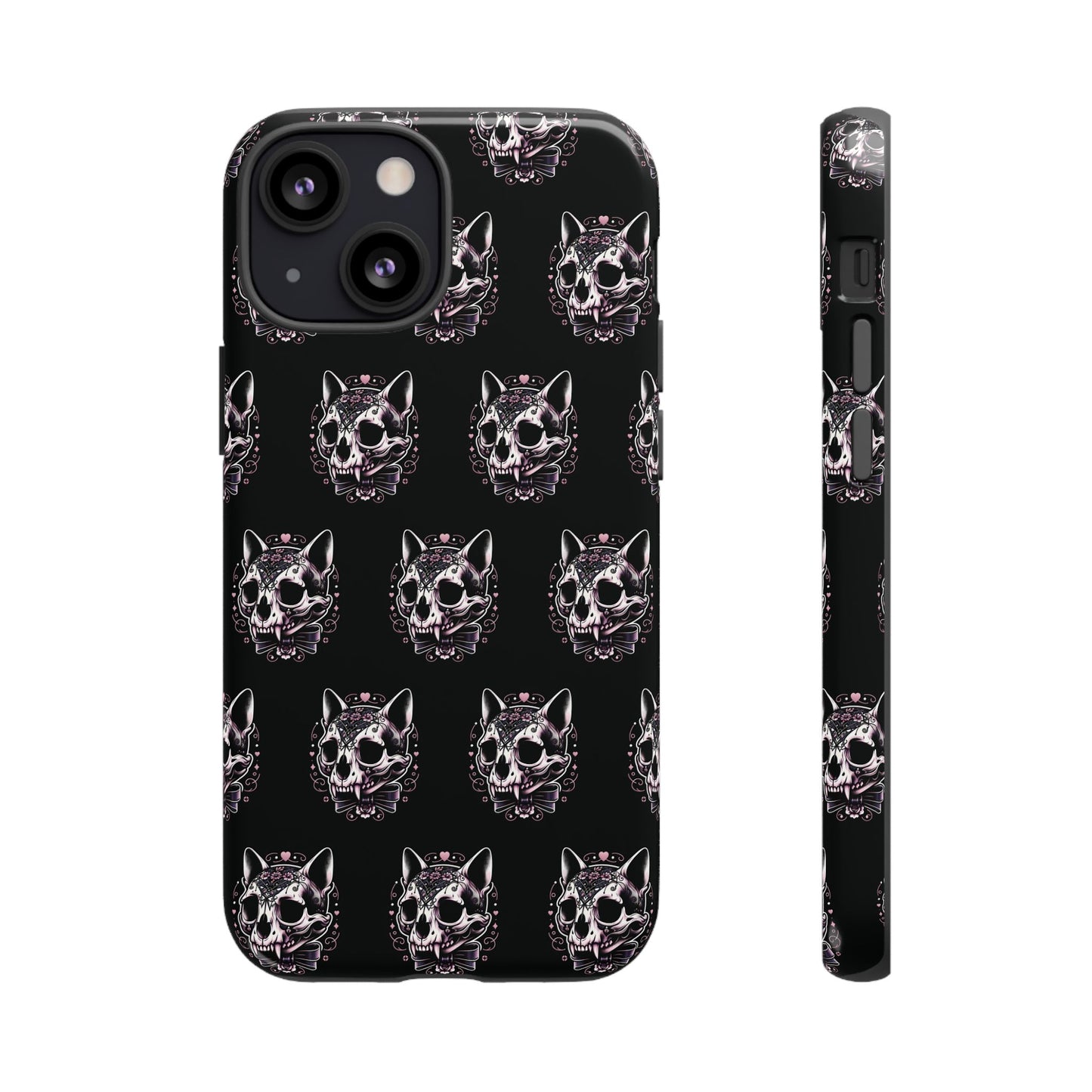 Cat Skull Dark Coquette Phone Case
