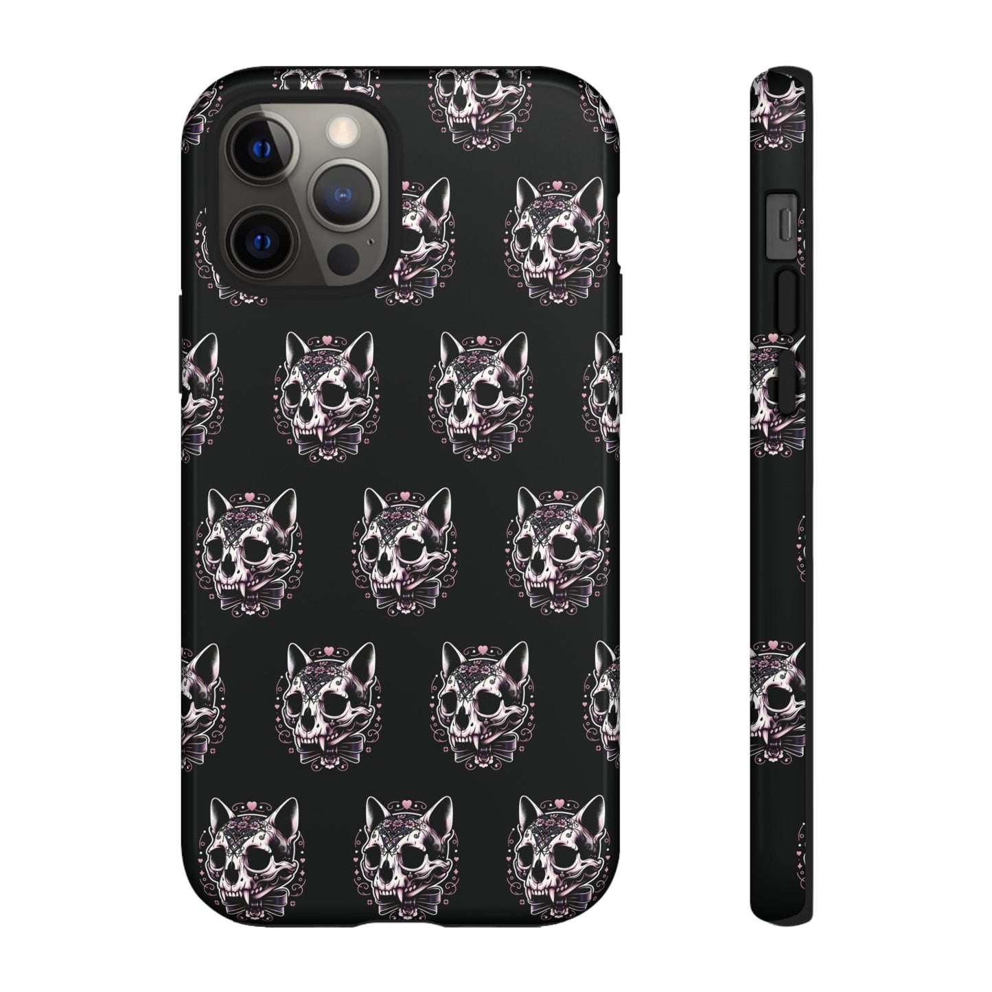 Cat Skull Dark Coquette Phone Case