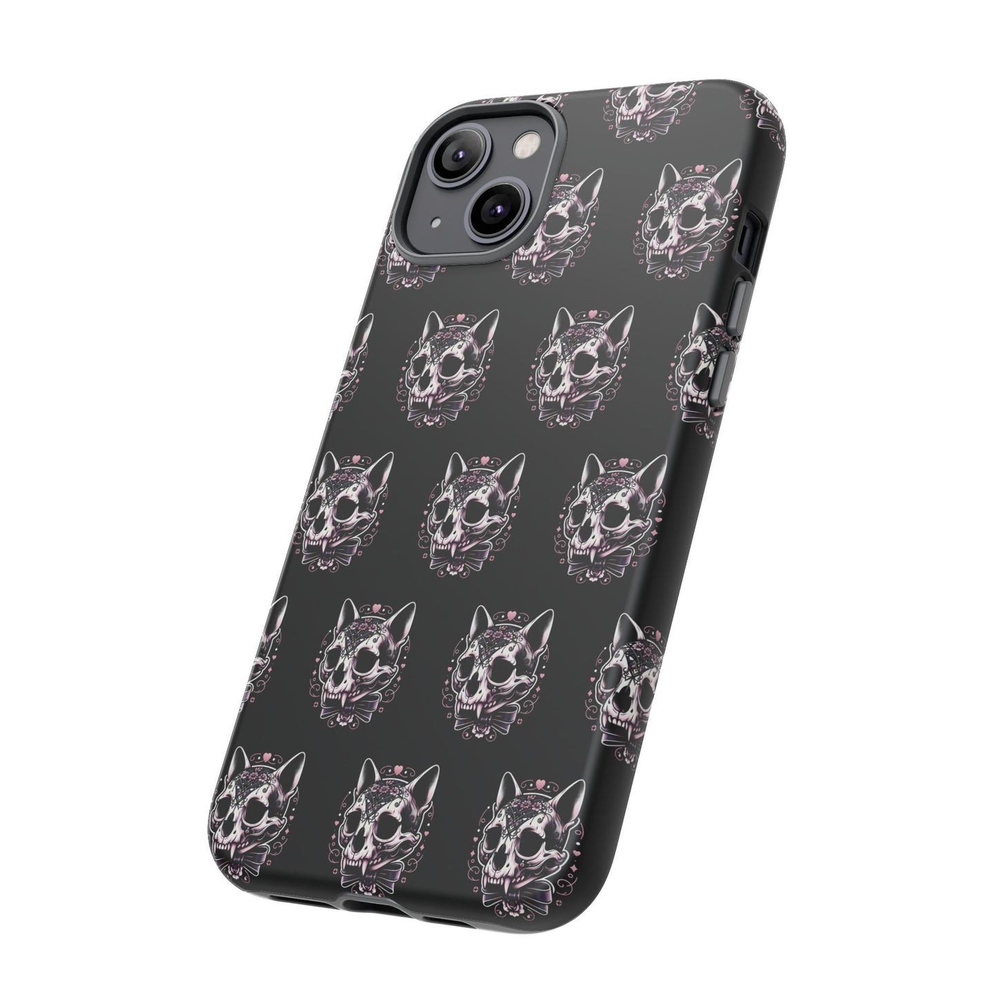 Cat Skull Dark Coquette Phone Case