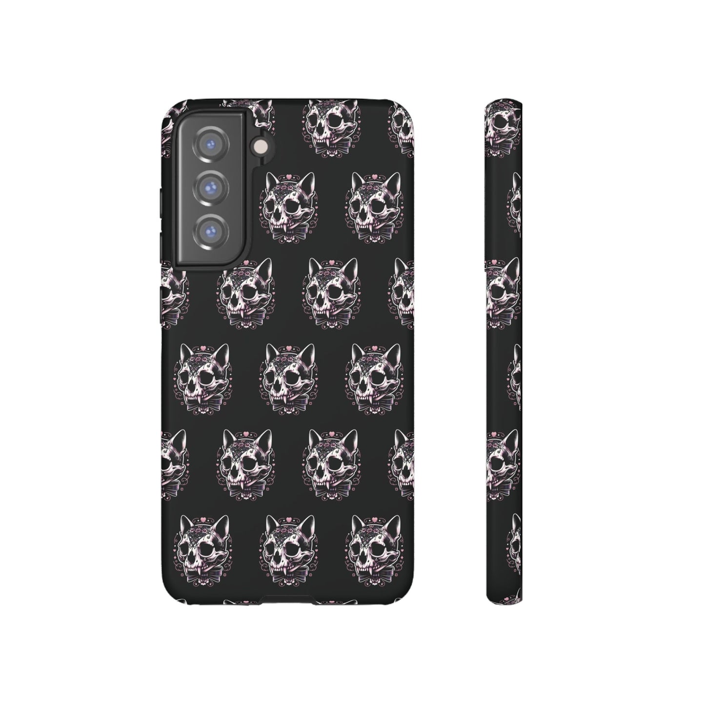 Cat Skull Dark Coquette Phone Case