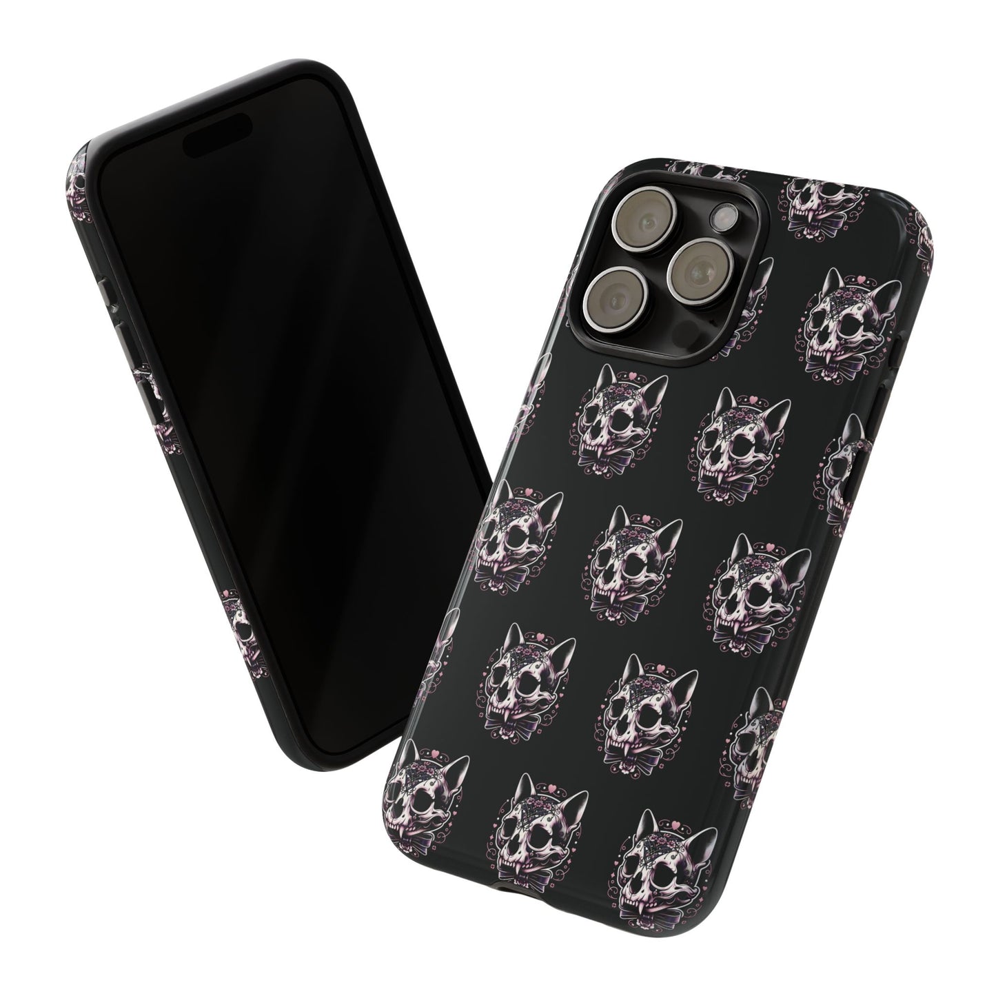 Cat Skull Dark Coquette Phone Case