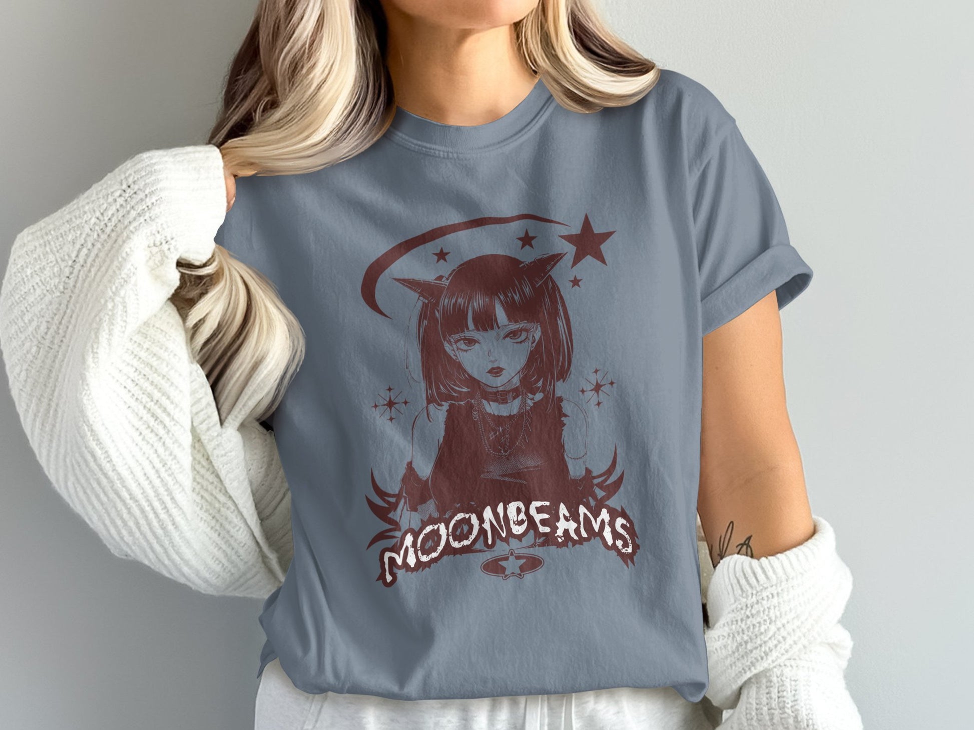 Moonbeams Graphic Tee with Cat Ears T-shirt product type