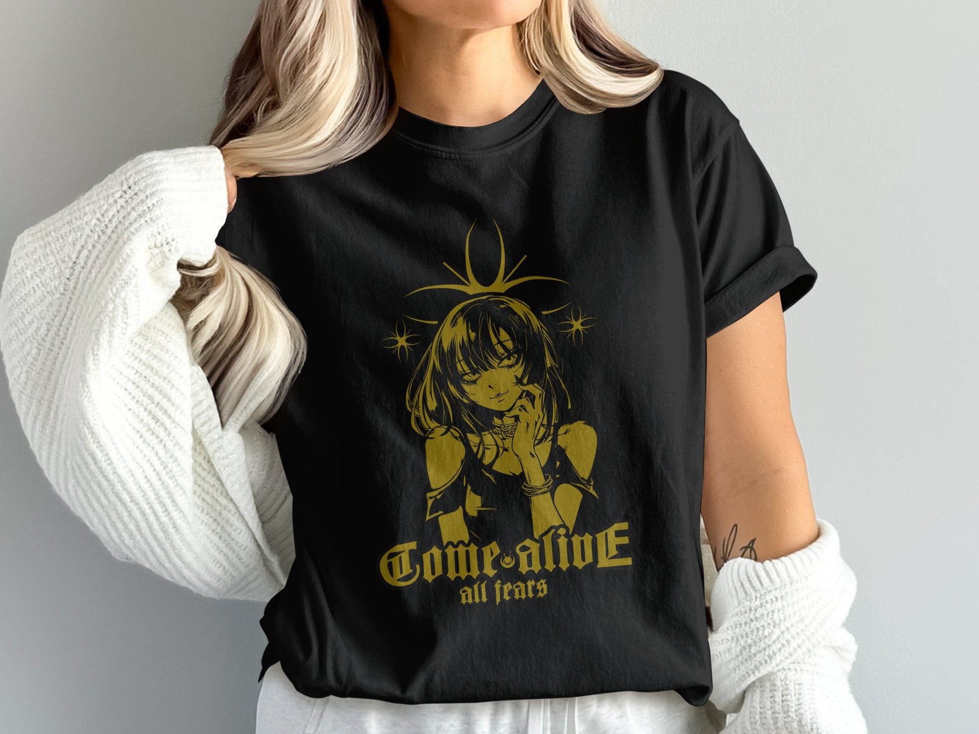 Anime Style Come Alive All Fears Graphic T-shirt product