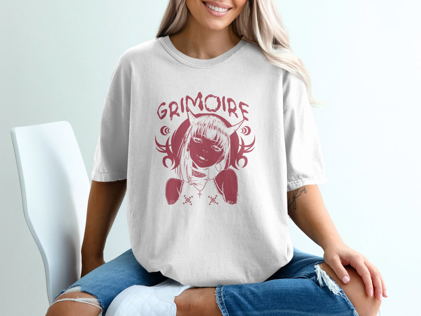 Grimoire Anime Graphic Oversized Casual T-Shirt product