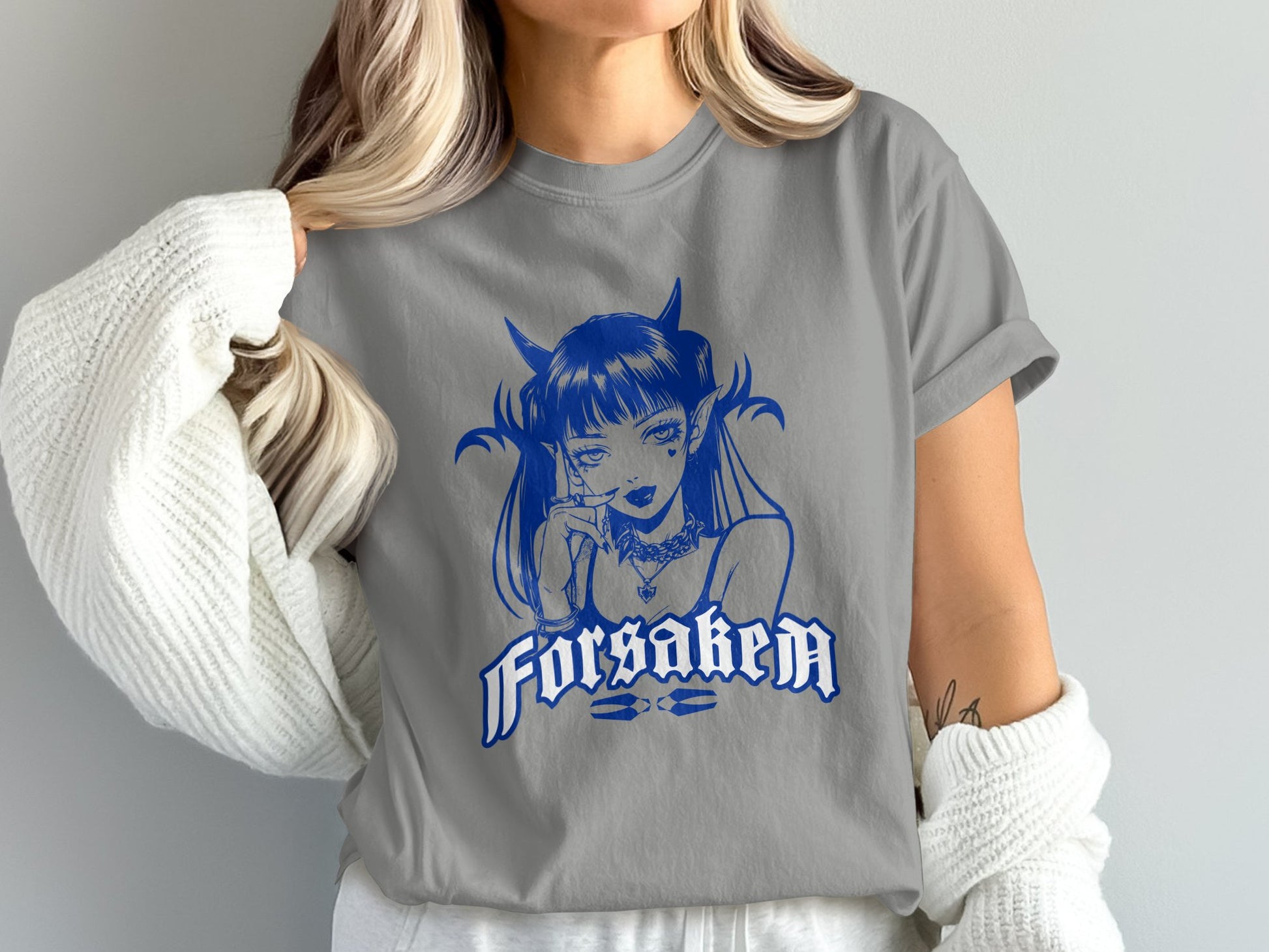 Forsaken Anime Demon Girl Graphic T-shirt product type