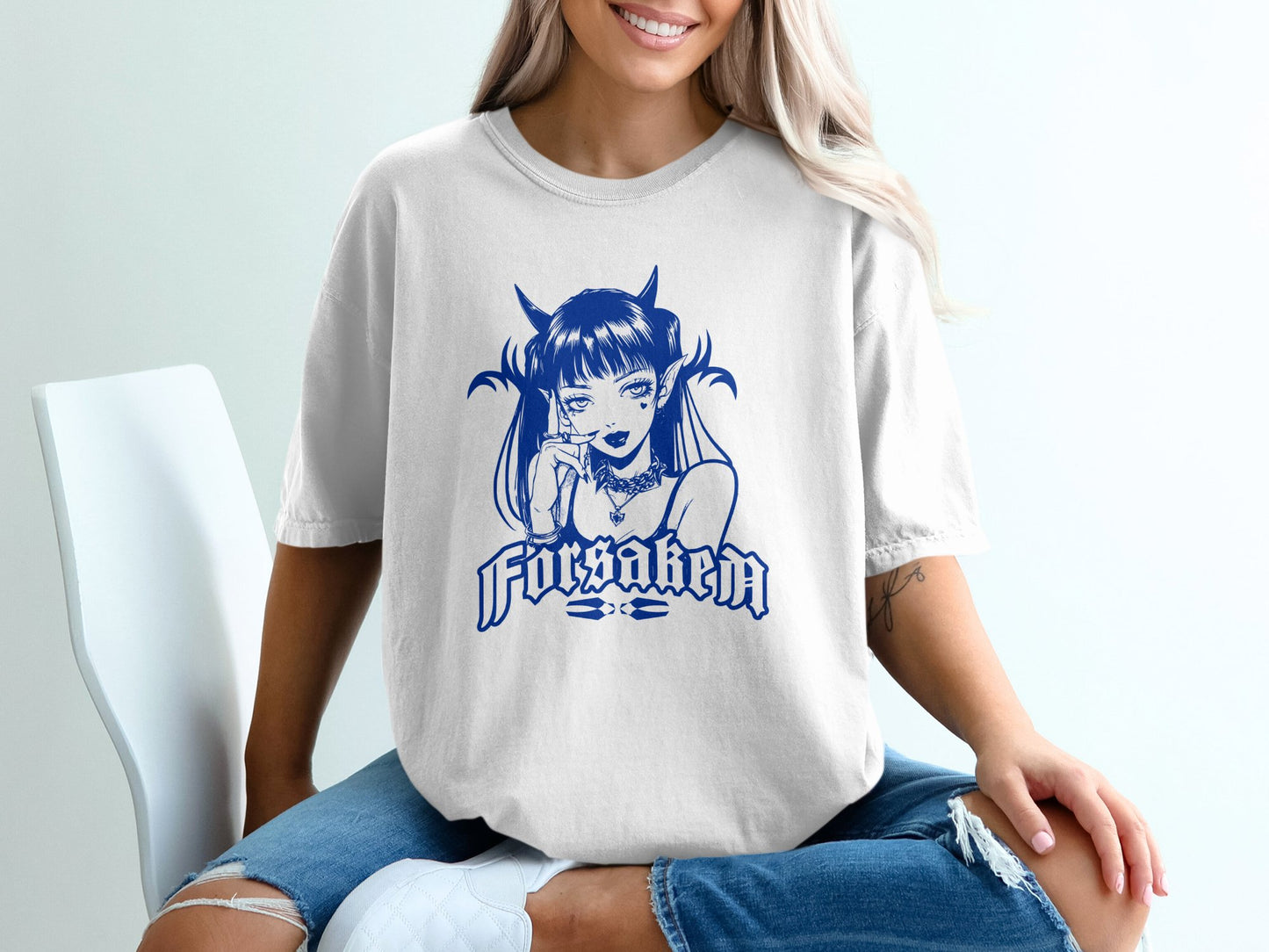 Forsaken Anime Demon Girl Design T-shirt product