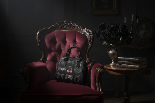 Black Ribbon Handbag Lifestyle