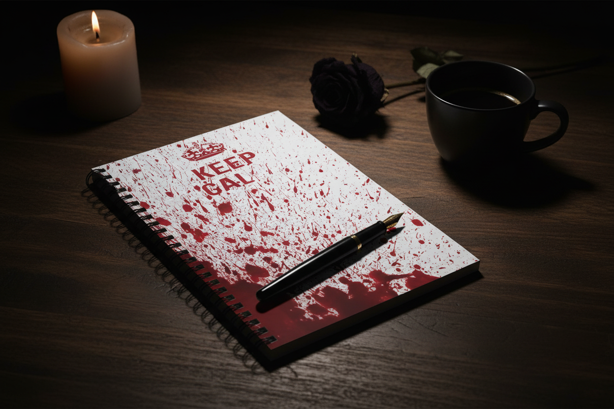 Bloody Crown Notebook Lifestyle - Updated