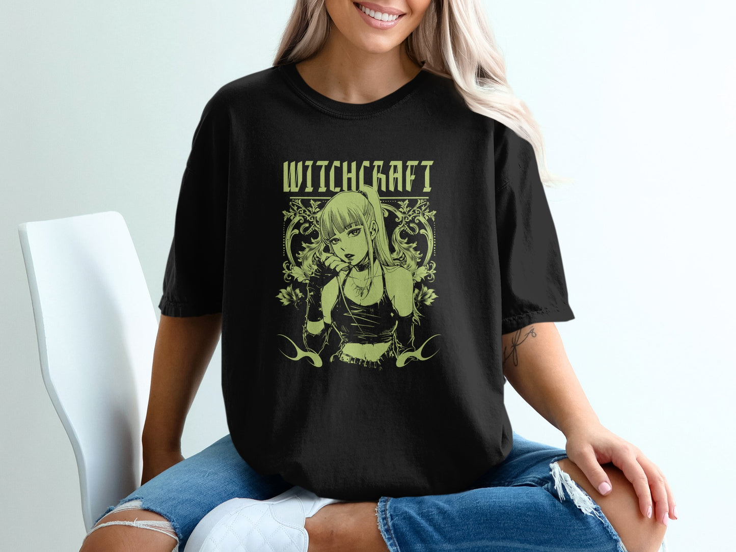 Witchcraft Design Oversized Graphic Tee Shirt product