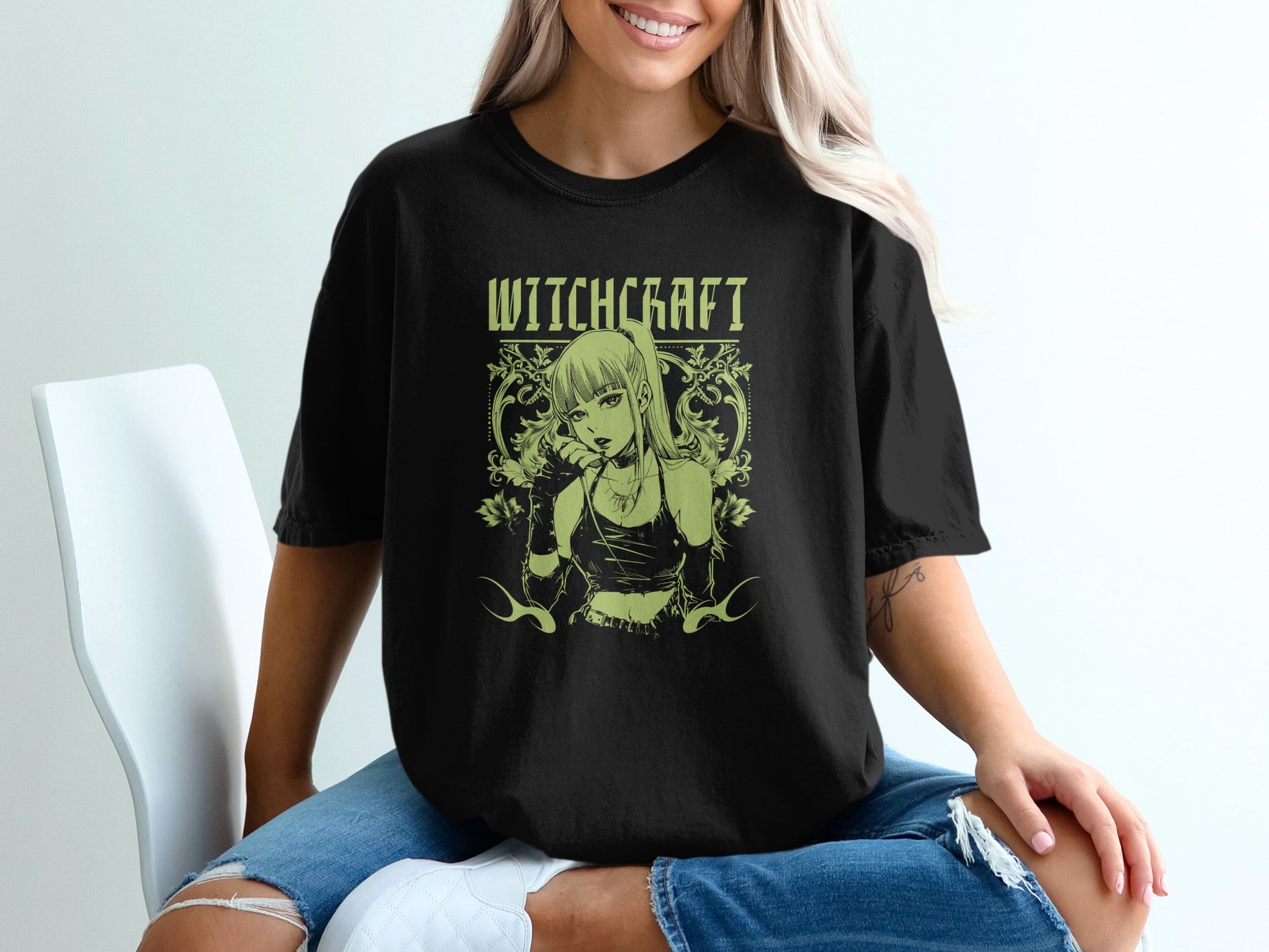 Witchcraft Design Oversized Graphic Tee Shirt product
