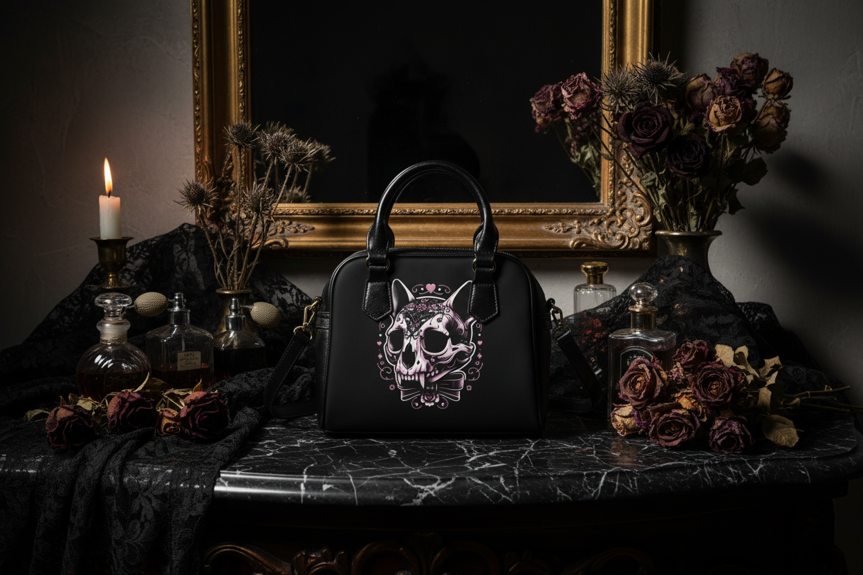 Cat Skull Handbag Lifestyle