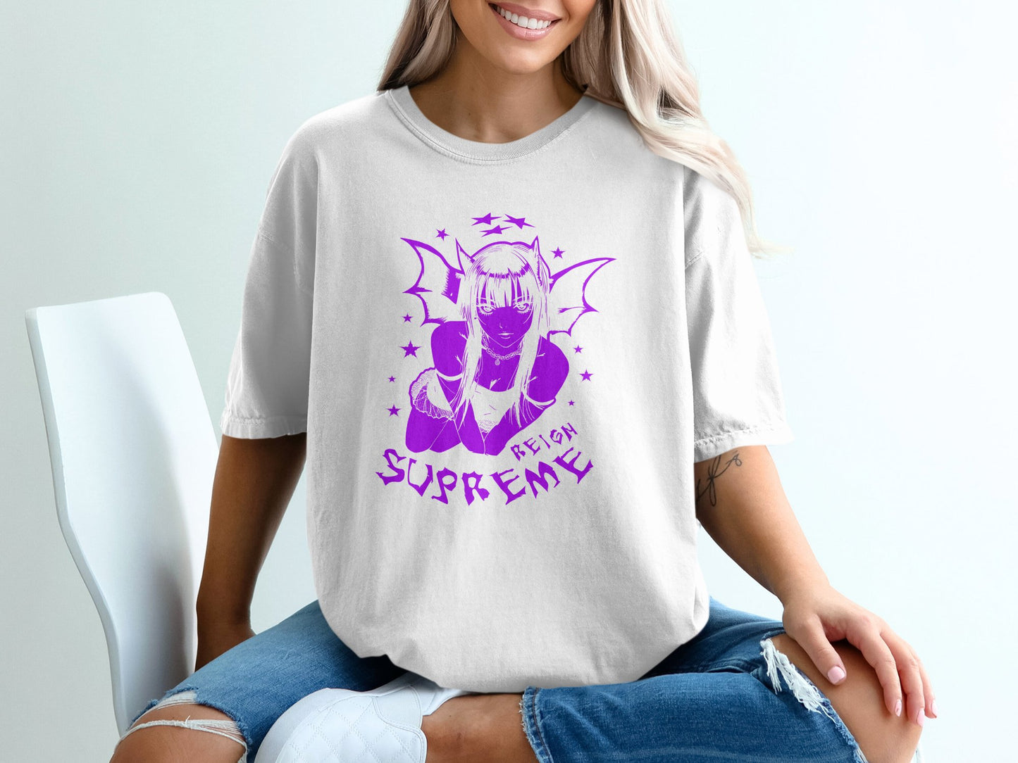 Anime Batgirl Reign Supreme Graphic T-shirt product type