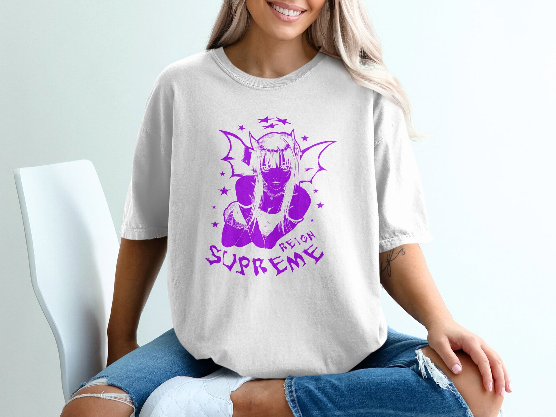 Anime Batgirl Reign Supreme Graphic T-shirt product type