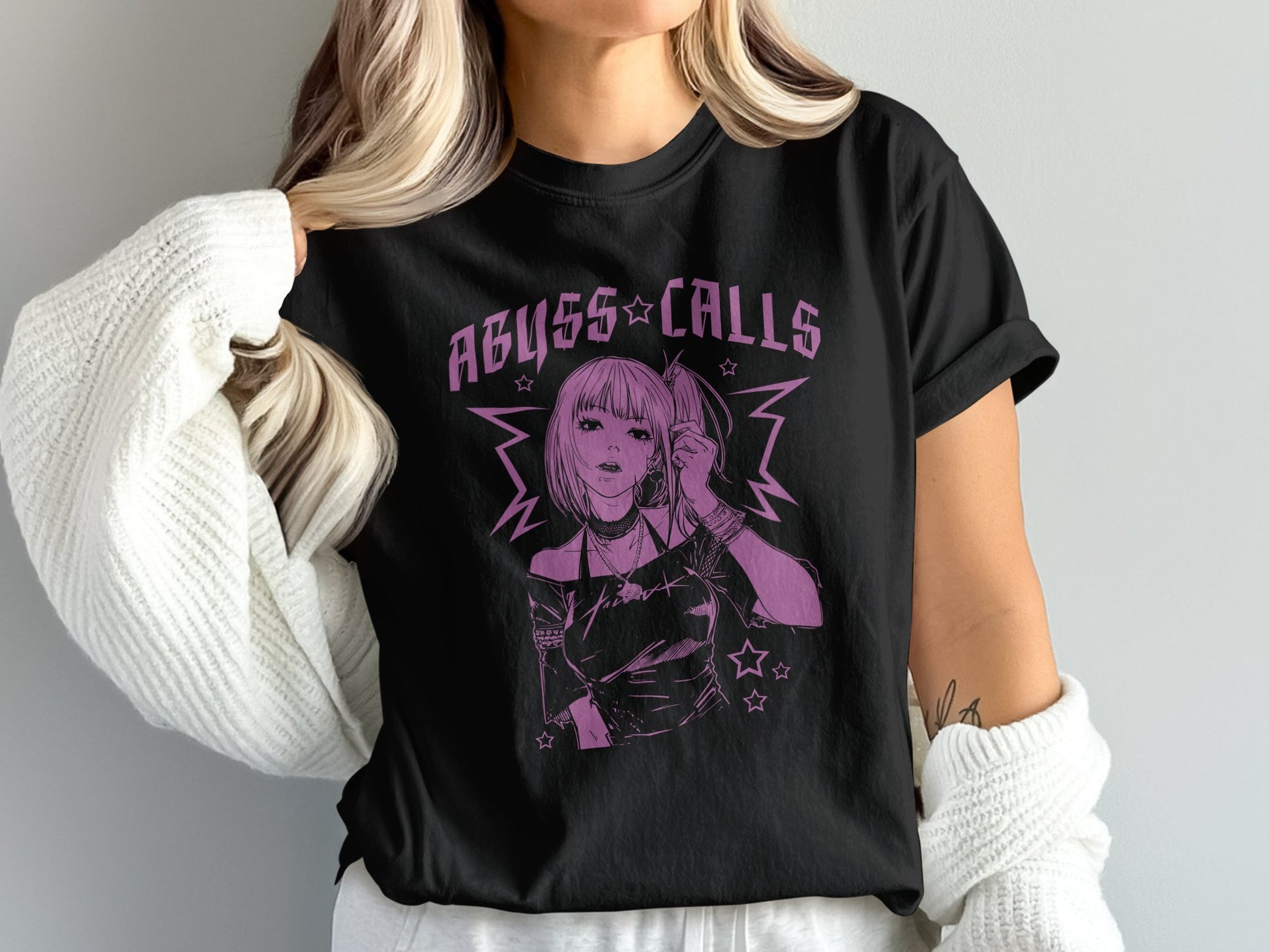 ABYSS CALLS graphic print unisex casual shirt product