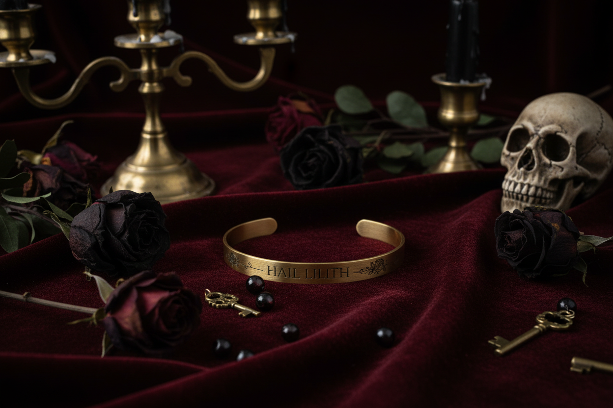 Lilith Cuff Bracelet - Dark Velvet Display