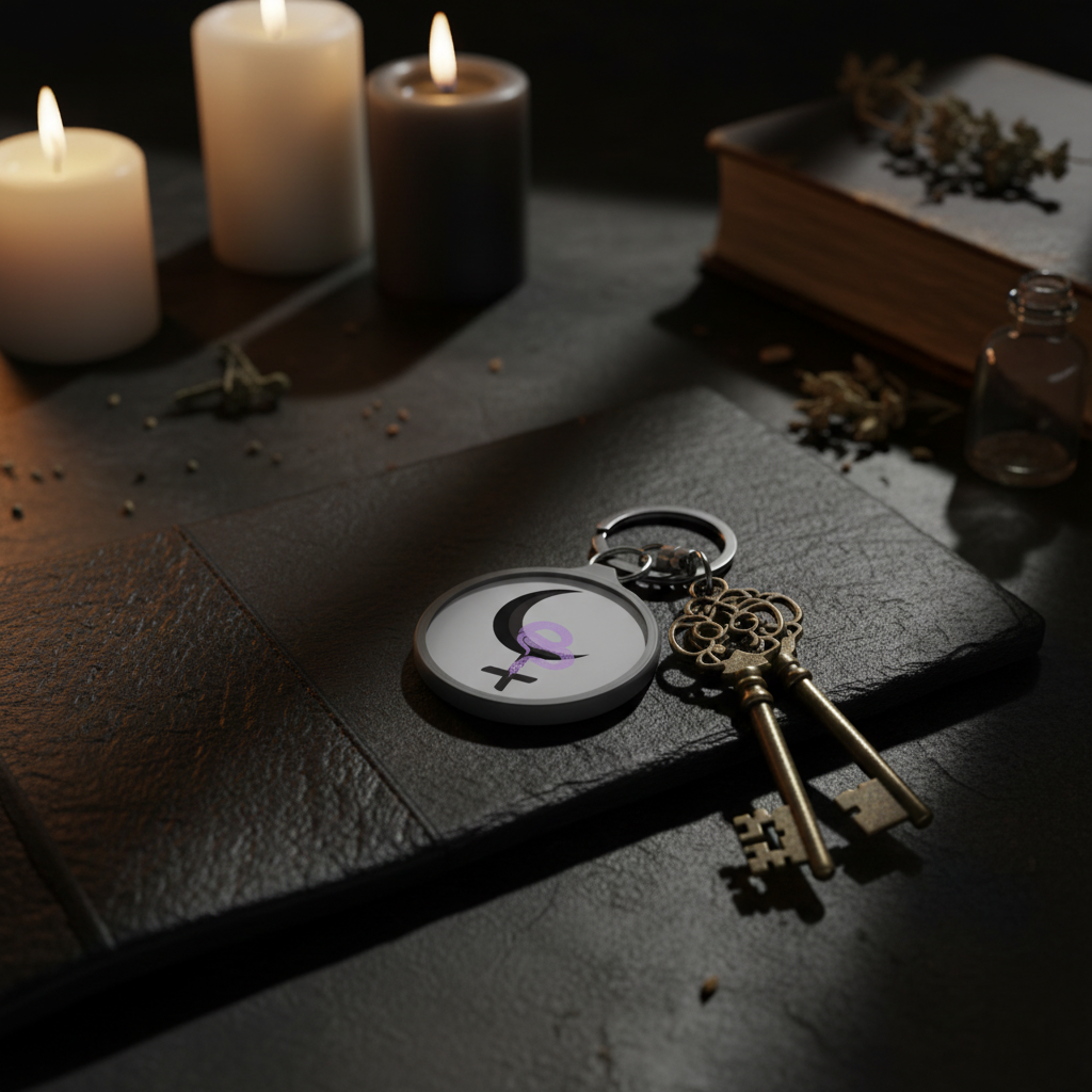 Lilith darkmoon keyring lifestyle image