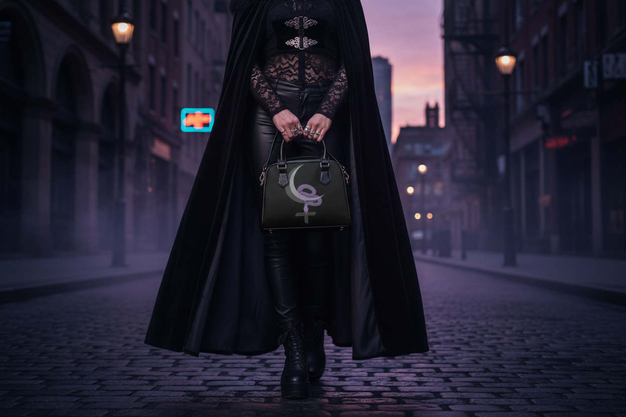 Lilith Sigil Shoulder Handbag Lifestyle Photo