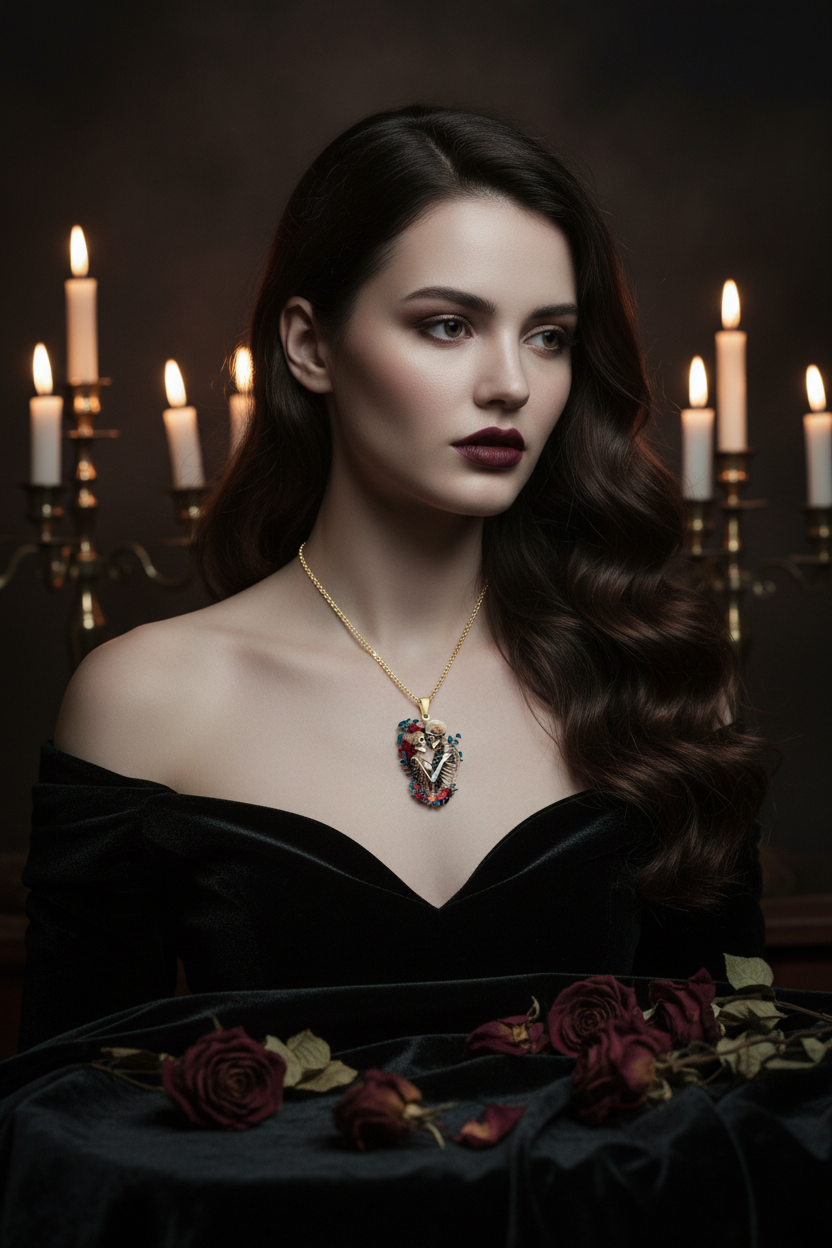 Skeleton Couple Pendant Gothic Lifestyle